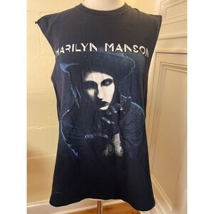 Marilyn Manson 2015 The‎ Hell Not Hallelujah Tour T-shirt Men's M Sleeveless